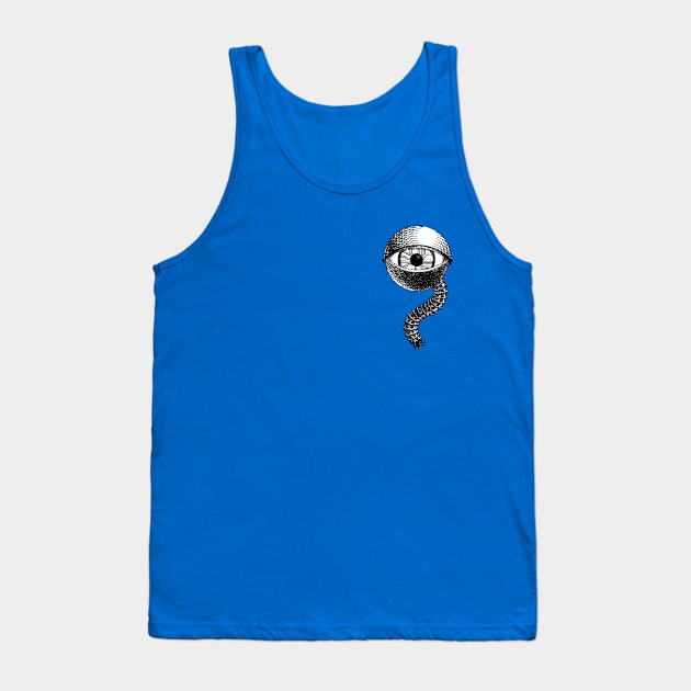 Mechanical Eye (Black) Tank Top by MrsDrPants